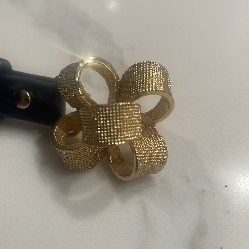 Lilly Pulitzer Navy Patent Leather Belt
